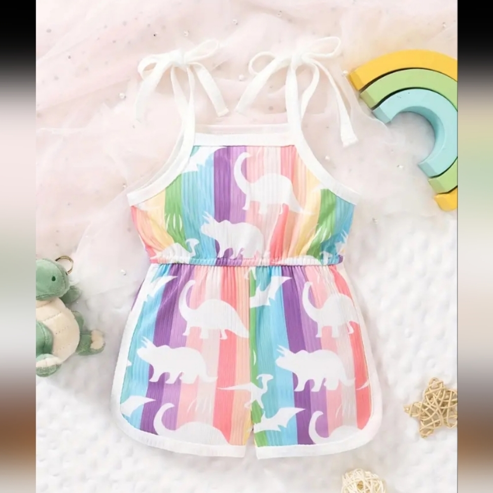 NEW Boutique Toddler Dinosaur Romper